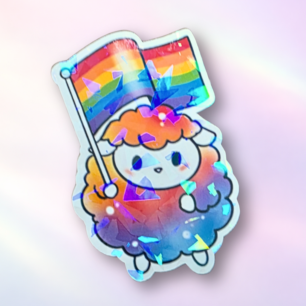 Holo-Sticker "Pride-Schaf"