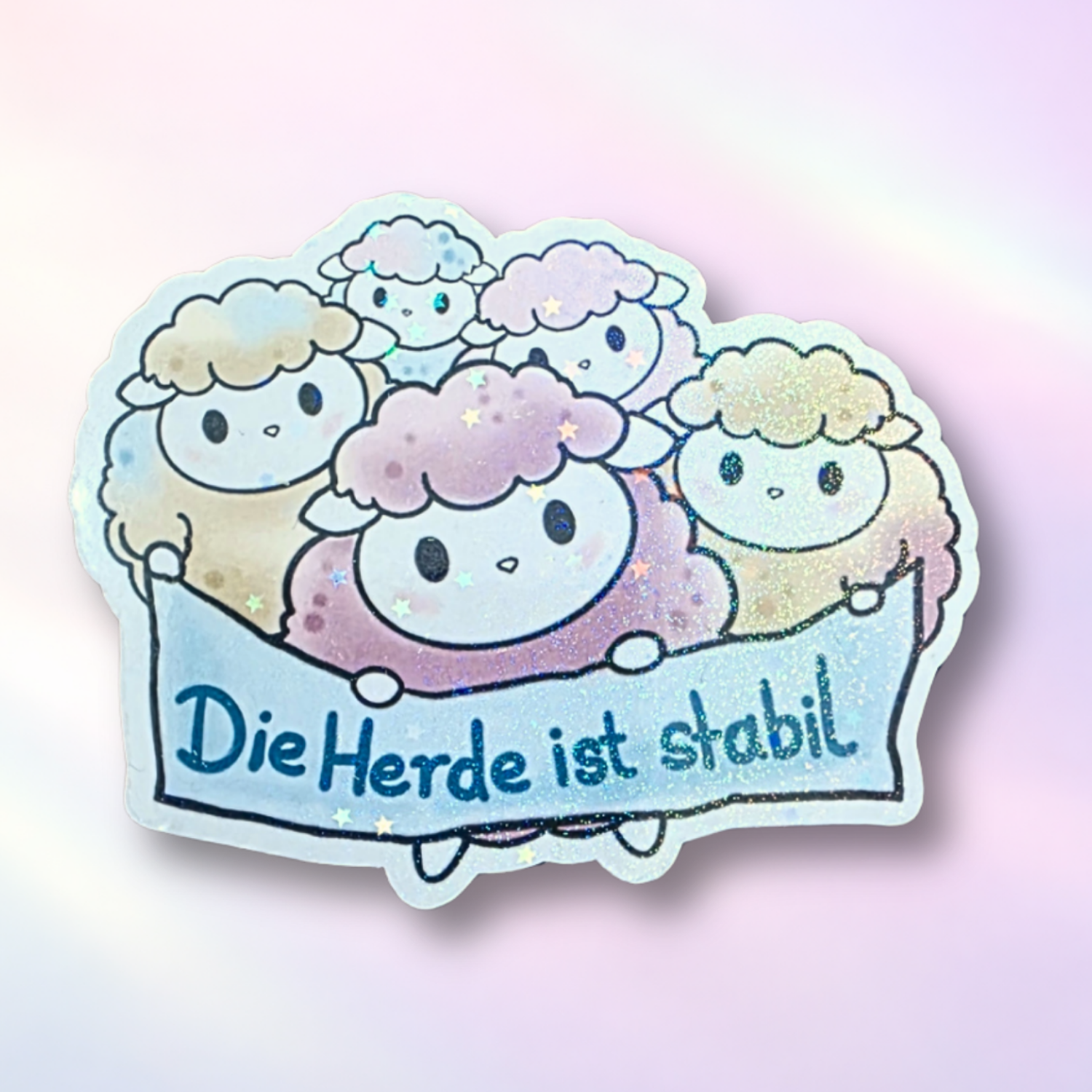 Holo-Sticker "stabile Herde"