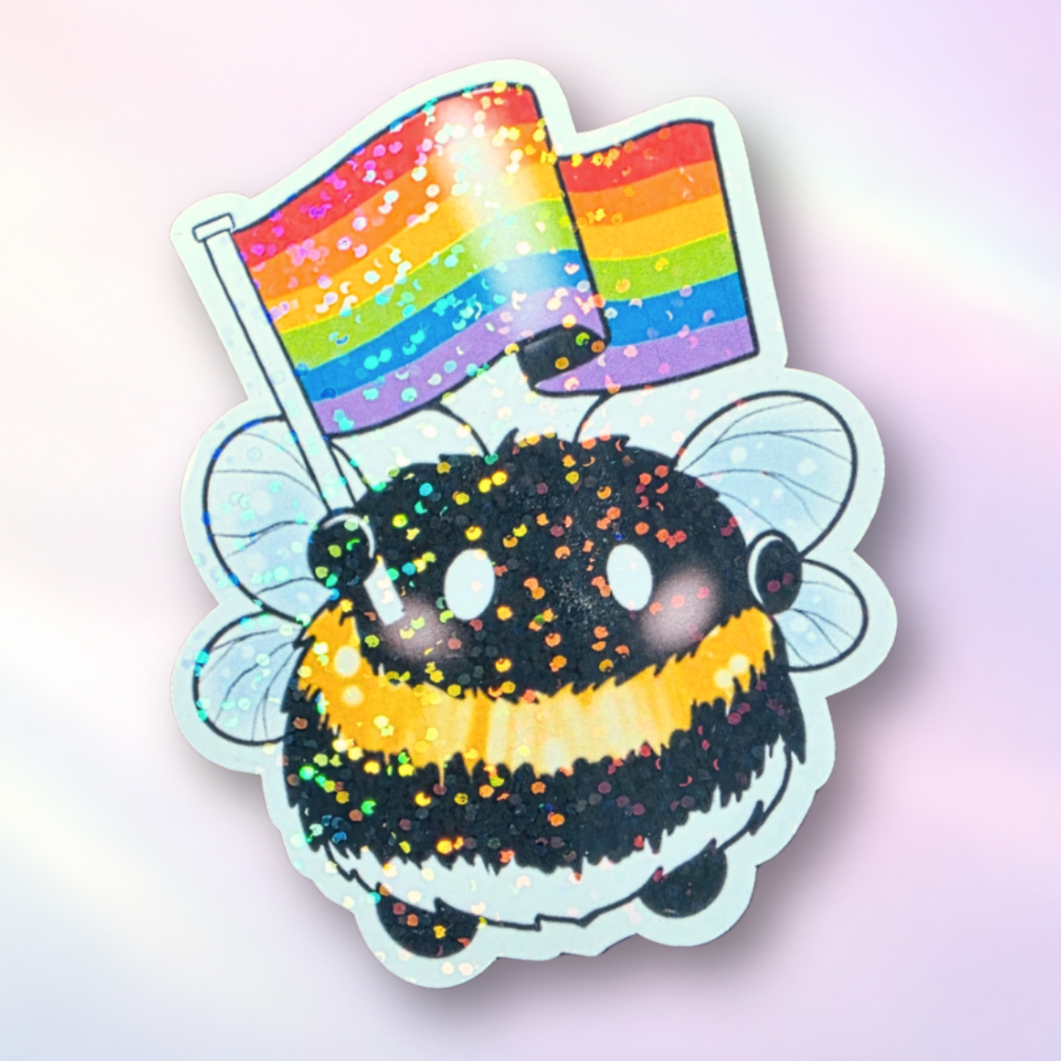 Holo-Sticker "Pride-Hummel"