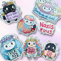 Holo-Sticker-Bundle "Gegen rechts"
