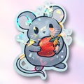 Holo-Sticker "Erdbeer-Süßsmaus"