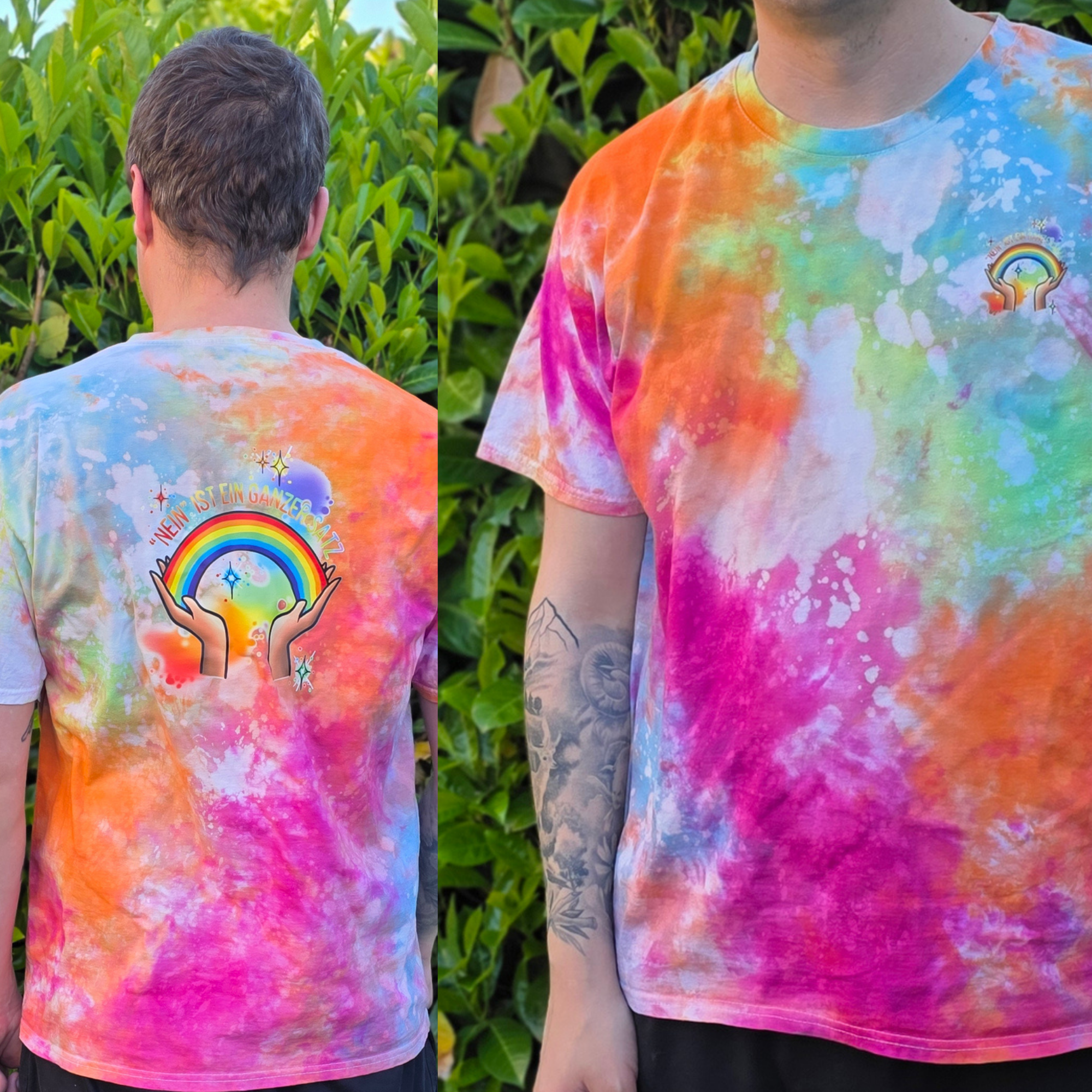 T-Shirt "NeinIstEinGanzerSatz" - UNIKAT