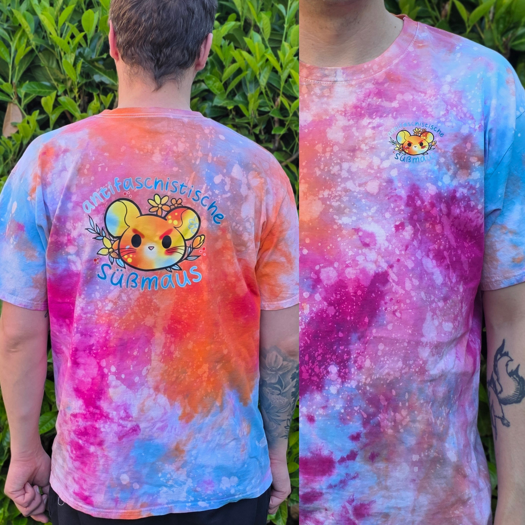 T-Shirt "AntifaSüßmaus" - UNIKAT