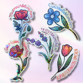 Holo-Sticker-Bundle "pflanzliche Unterstützung"