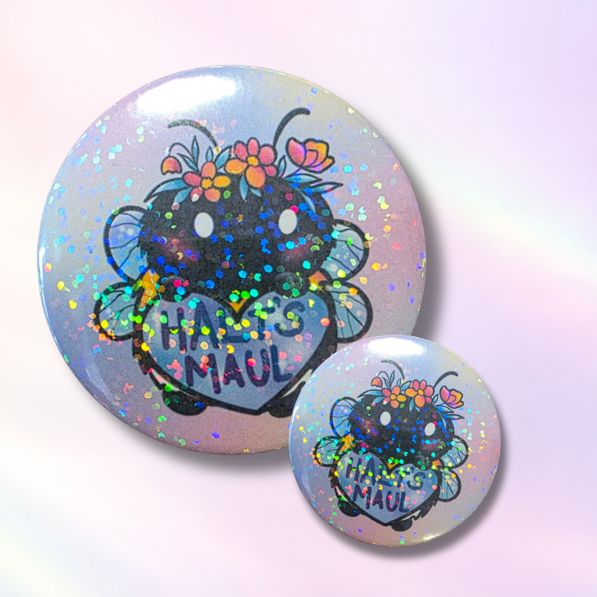 Button "HaltsMaulHummel"