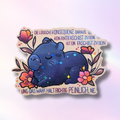 Holo-Sticker "Antifaschisten-Capybara"