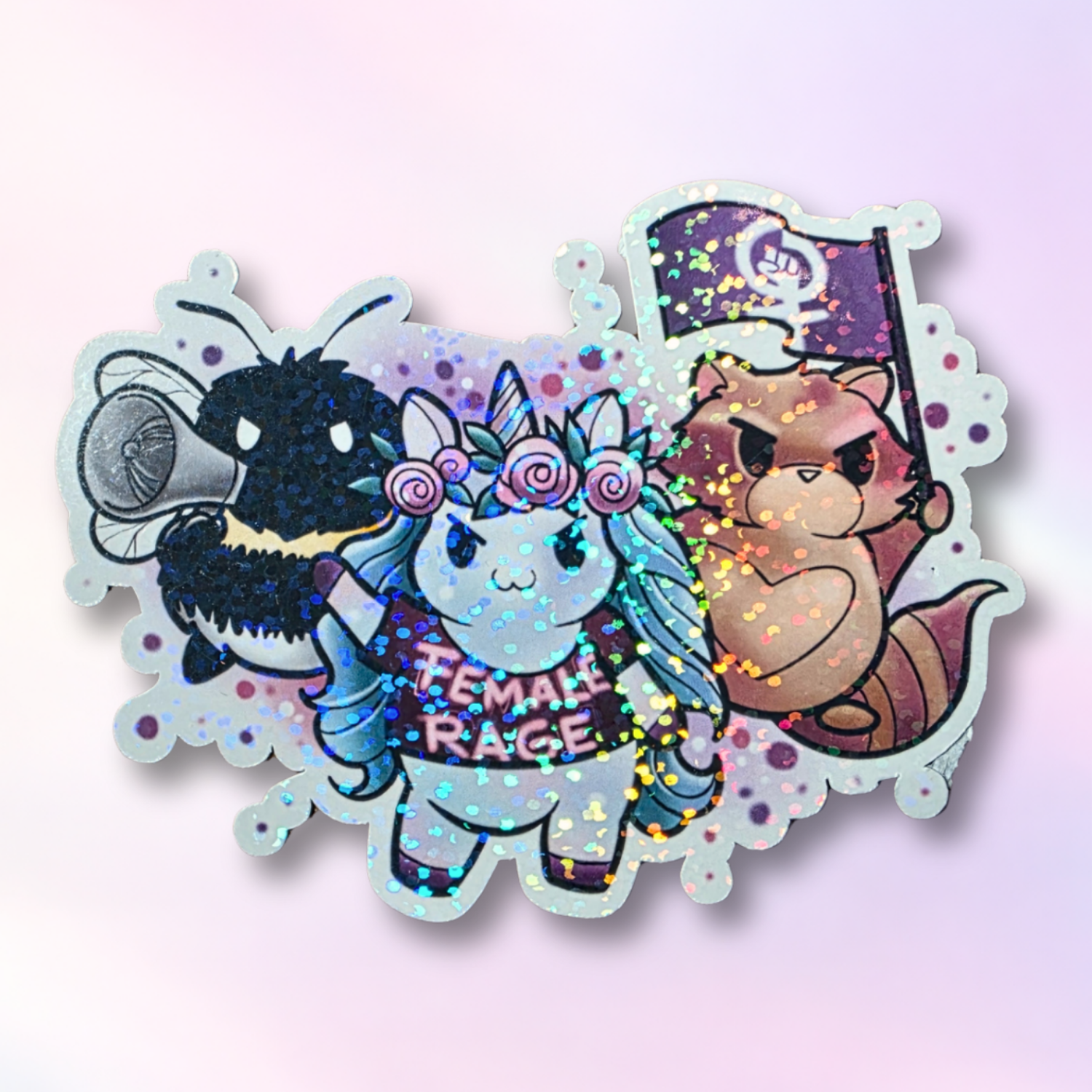 Holo-Sticker "Female rage"