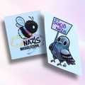 Temporary-Tattoo-Set "gegen rechts"