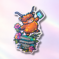 Holo-Sticker "BücherRind"