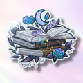 Holo-Sticker "BuchImMondschein"