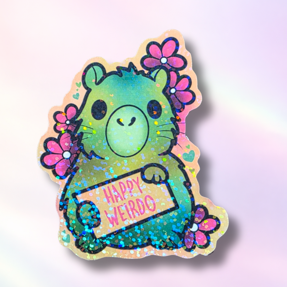 Holo-Sticker "HappyWeirdo-Capybara"