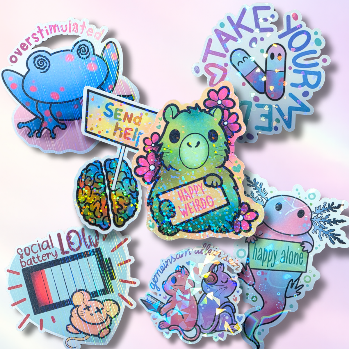 Holo-Sticker-Bundle "Neurodivergenz"