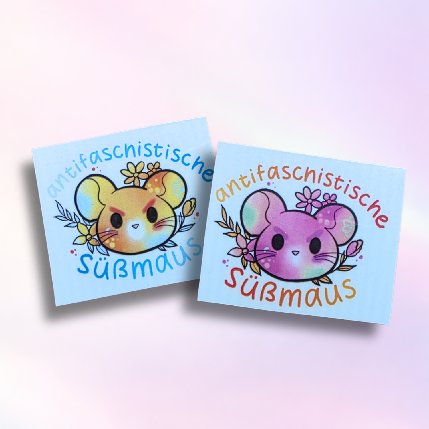 Temporary-Tattoo-Set "Antifaschistische Süßmäuse"