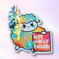 Holo-Sticker "Not lonely enough-Schaf"