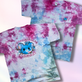 T-Shirt "AntifaschistischeSüßmaus-blau" in L  - UNIKAT