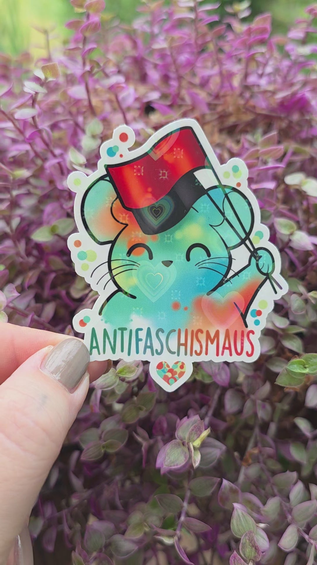 Holo-Sticker "Antifaschismaus"