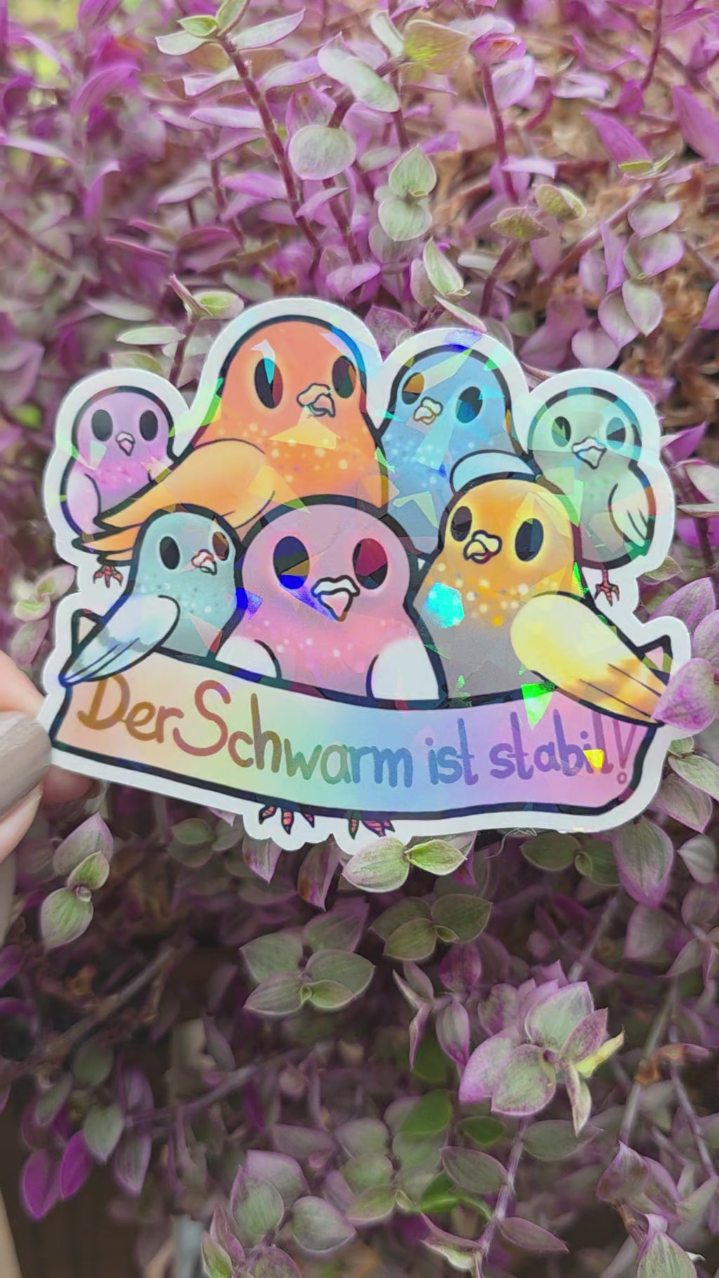 Holo-Sticker "StabilerSchwarm"