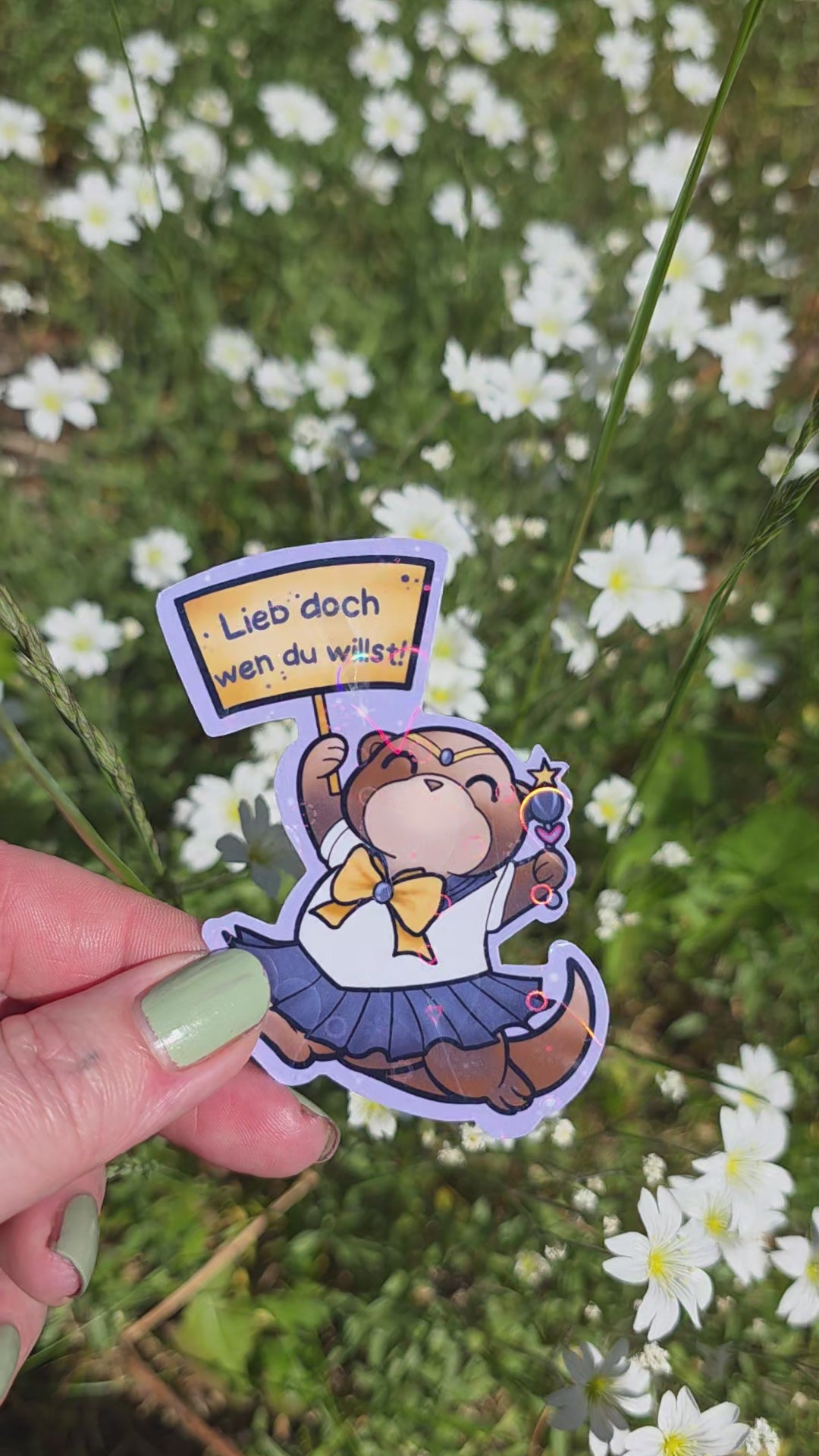 Holo-Sticker "LiebDochWenDuWillst-Otter"