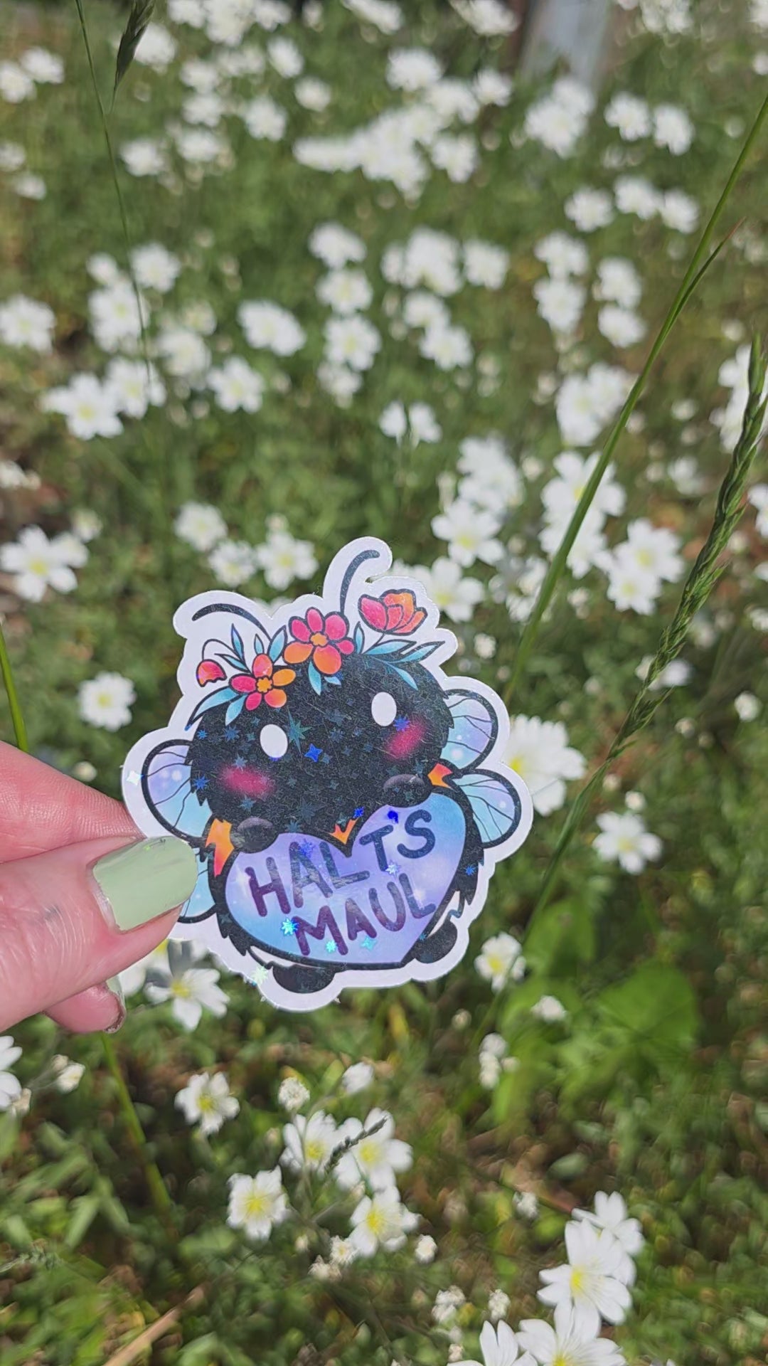 Holo-Sticker "Halt'sMaul-Hummel"