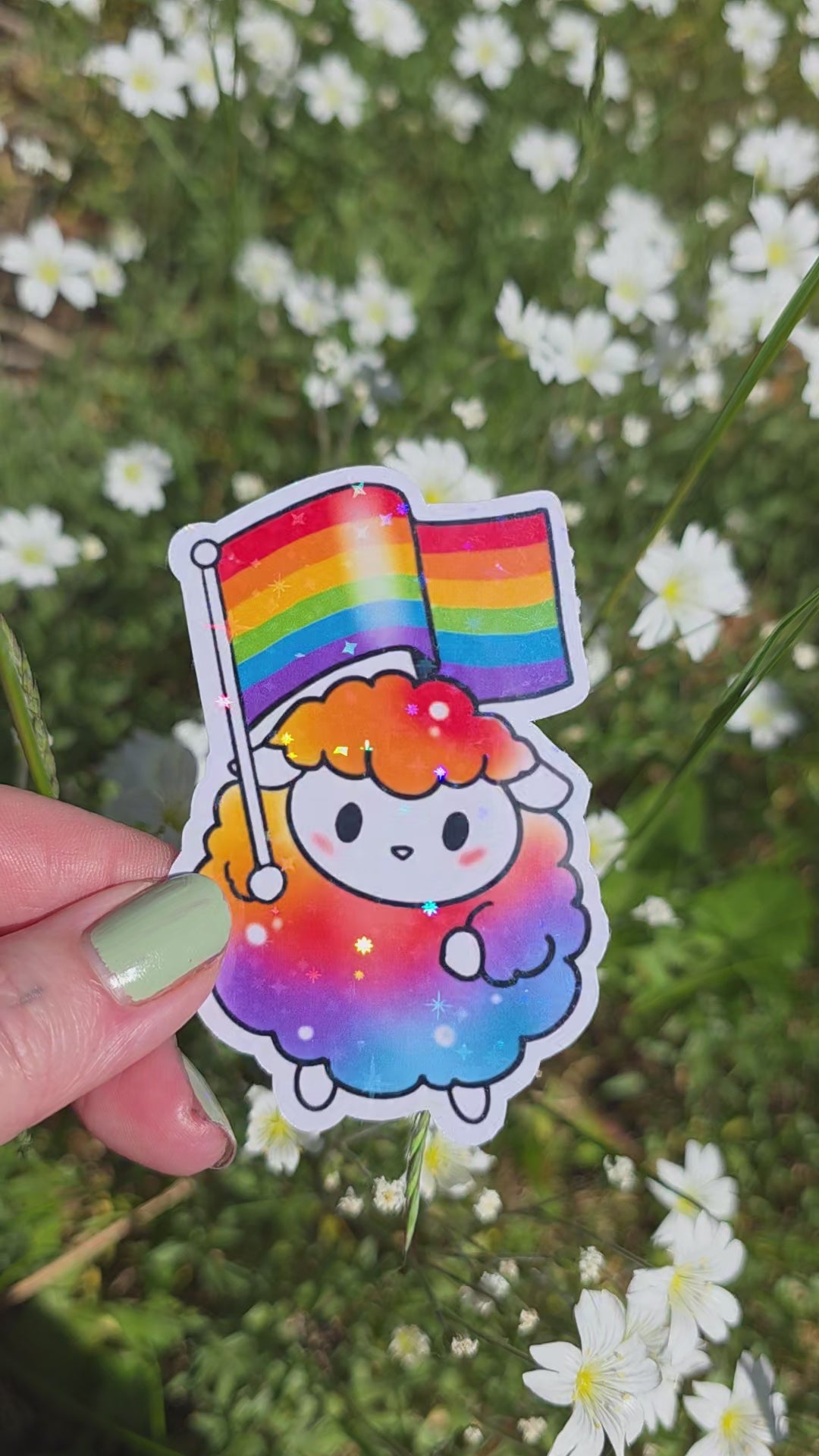 Holo-Sticker "Pride-Schaf"