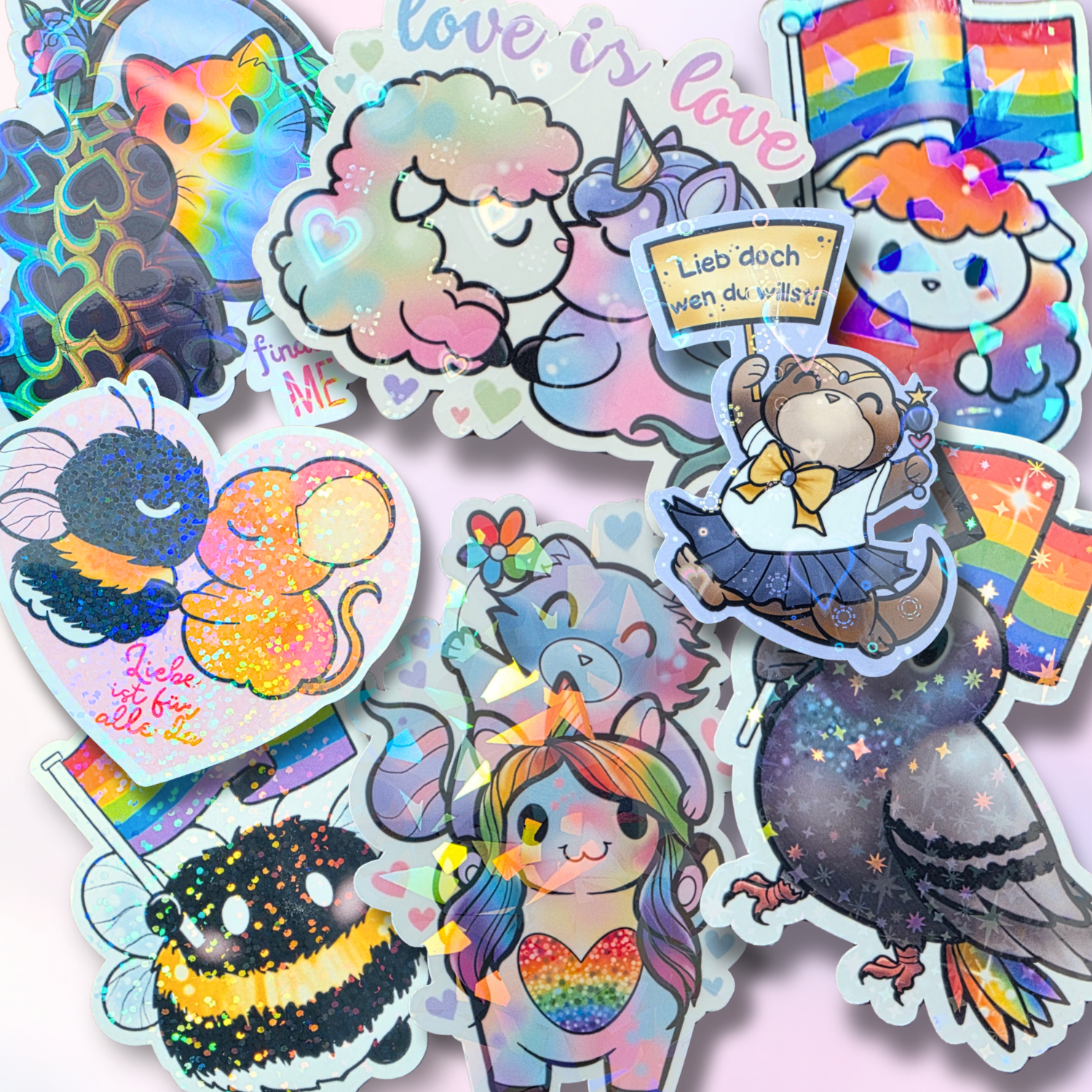 Holo-Sticker-Bundle "Pride"