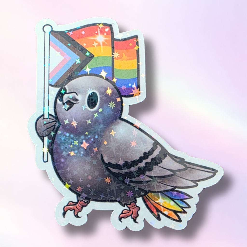 Holo-Sticker "PrideTaube"