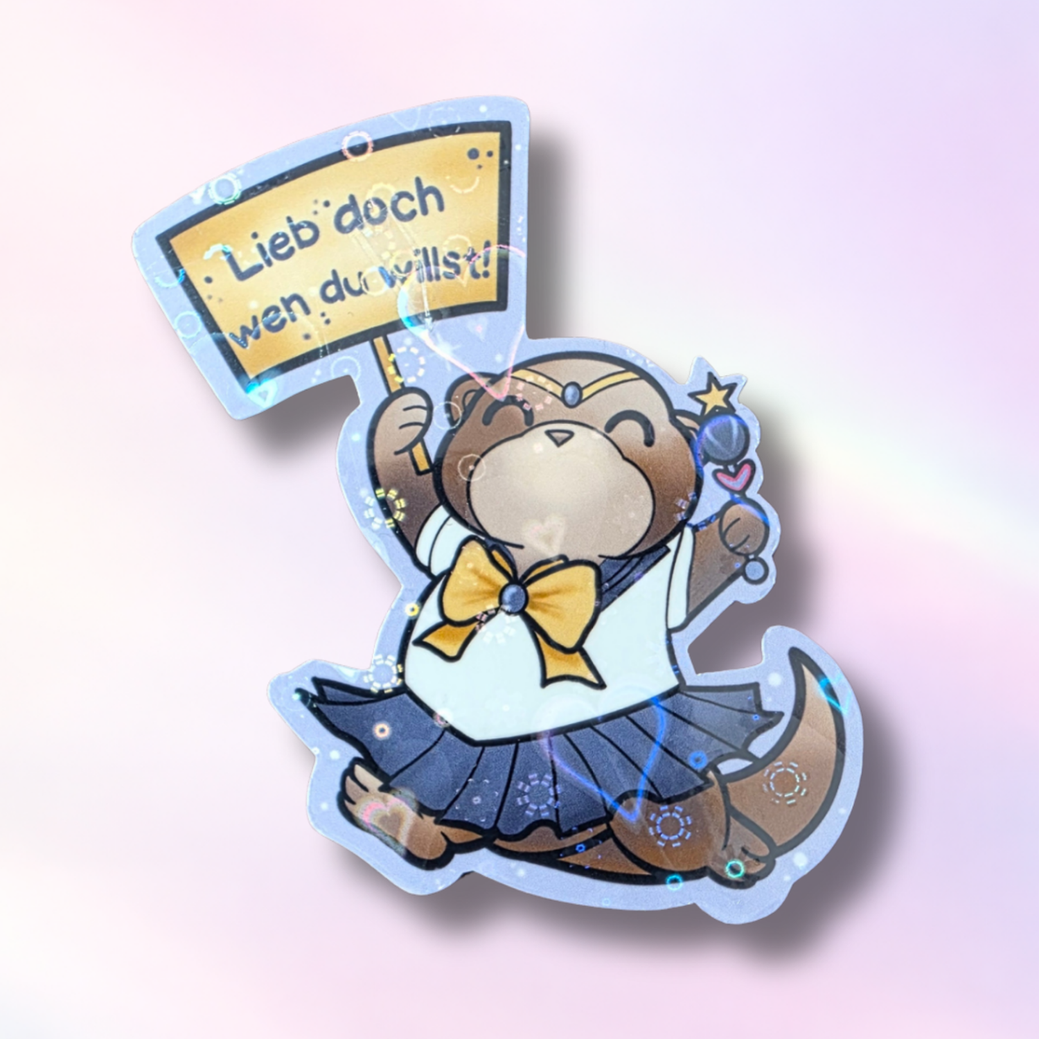 Holo-Sticker "LiebDochWenDuWillst-Otter"