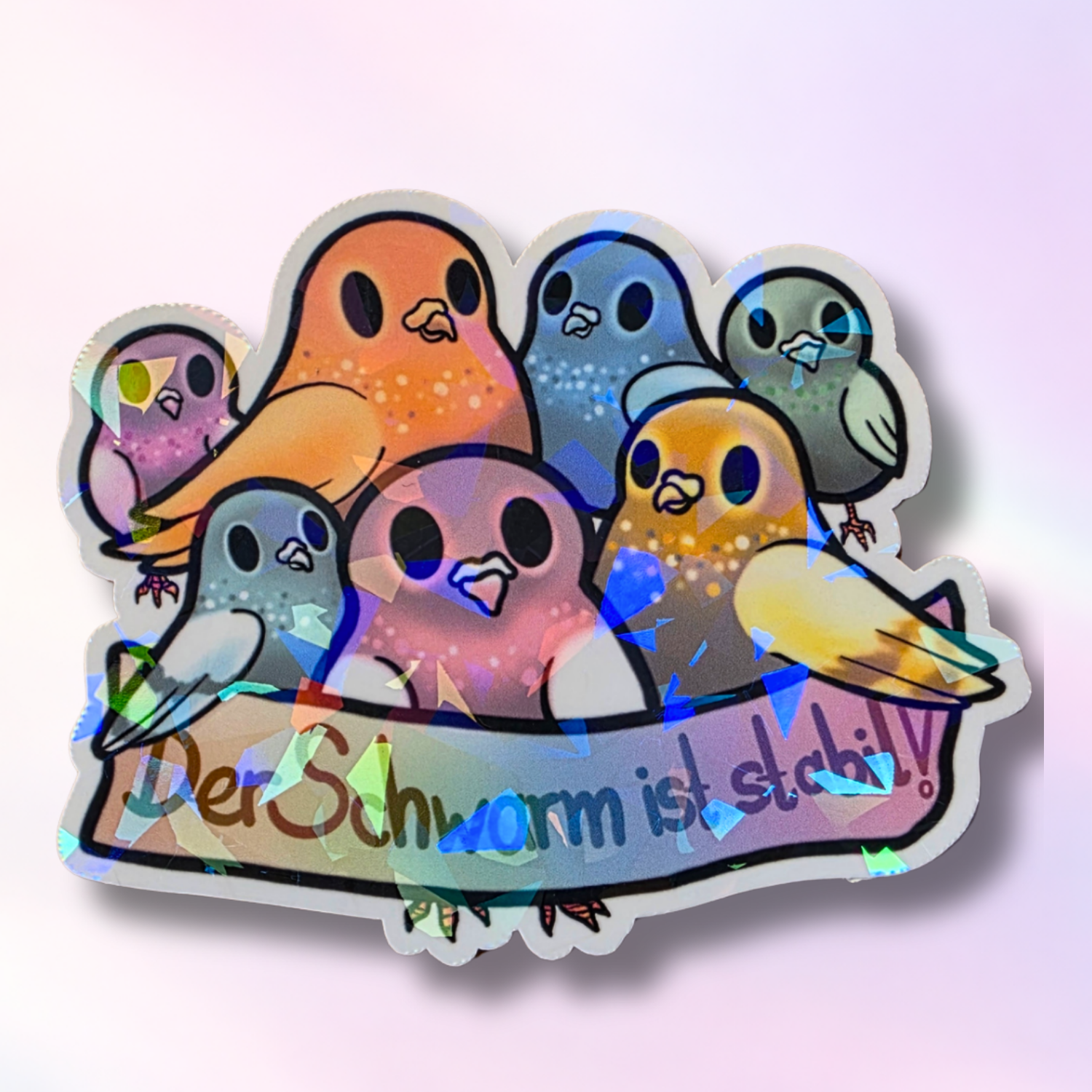 Holo-Sticker "StabilerSchwarm"